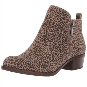 Lucky Brand Basel Leopard Booties Boots